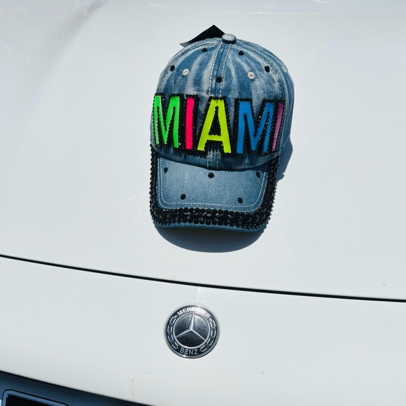 Welcome To Miami Cap with Colorful Letters